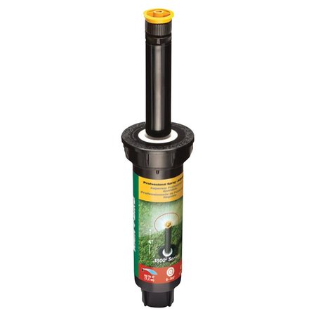 RAIN BIRD 1800 Series 4 in. Adjustable Pop-Up Sprinkler; Black - 4 ft. 7795529
